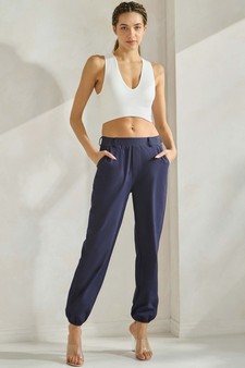 Women's Effortless Chic High-Waist Jogger Pants style 5