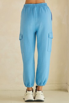 ETA 05/14/26 - Relaxed Soft Cotton Drawcord Cargo Jogger Pants style 2