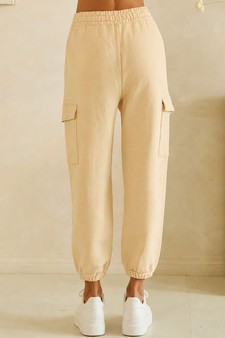 Relaxed Soft Cotton Cargo Jogger Pants style 2