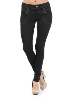 **NY only** LADY'S KENDALL WITH ENGINEERED DOUBLE BELT LOOPS & RHINESTONES JEGGING style 2