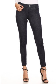 Women's 5 Pocket Soft Knit Skinny Jegging (SM only) style 2