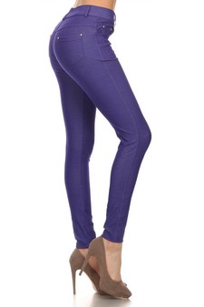 Women's Classic Solid Skinny Jeggings (Medium Packs Only) style 2