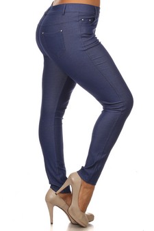 Women's Cotton-Blend 5-Pocket Skinny Jeggings (XXL only)