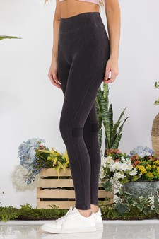 Moto Texture Detailed Seamless Tights style 2