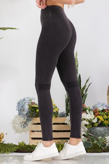 Moto Texture Detailed Seamless Tights style 3