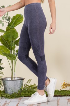 Moto Texture Detailed Seamless Tights style 2