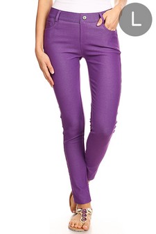 ETA 6/30/22 - Women's Classic Solid Skinny Jeggings (Large only)