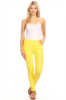 Women's Cotton-Blend 5-Pocket Skinny Jeggings (Large only) style 6