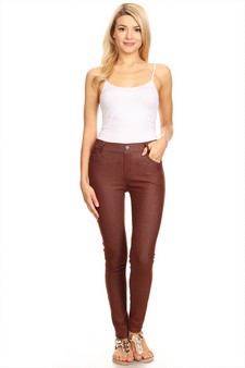 Women's Cotton-Blend 5-Pocket Skinny Jeggings (Medium only) style 6