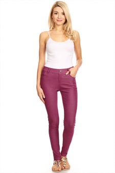 Women's Cotton-Blend 5-Pocket Skinny Jeggings (Medium only) style 6