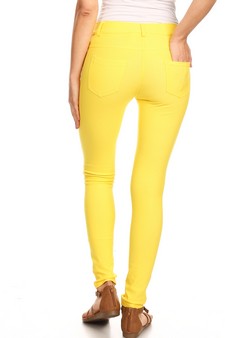 Women's Cotton-Blend 5-Pocket Skinny Jeggings (Medium only) style 3