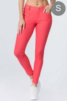 Women's Cotton-Blend 5-Pocket Skinny Jeggings (Small only)