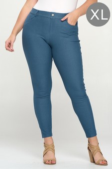 ETA 11/30/22 - Women's Cotton-Blend 5-Pocket Skinny Jeggings (XL only)