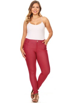 ETA 11/25/24 - Women's Cotton-Blend 5-Pocket Skinny Jeggings (XXXL only) style 4