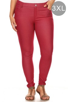 ETA 11/25/24 - Women's Cotton-Blend 5-Pocket Skinny Jeggings (XXXL only)