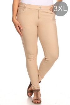 ETA 02/04/25 - Women's Cotton-Blend 5-Pocket Skinny Jeggings (XXXL only)