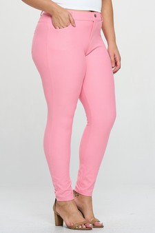 ETA 06/10/24 - Women's Cotton-Blend 5-Pocket Skinny Jeggings - Plus Size style 2