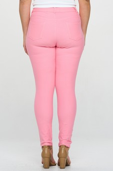 ETA 06/10/24 - Women's Cotton-Blend 5-Pocket Skinny Jeggings - Plus Size style 3
