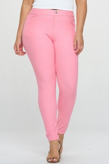ETA 06/10/24 - Women's Cotton-Blend 5-Pocket Skinny Jeggings - Plus Size style 4