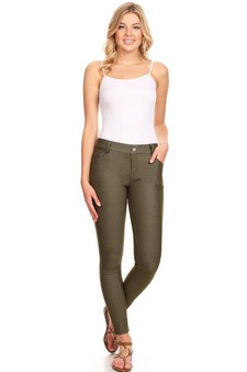 Women's Cotton-Blend 5-Pocket Skinny Jeggings style 6