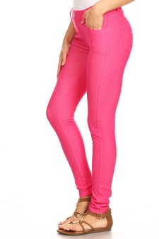 Women's Cotton-Blend 5-Pocket Skinny Jeggings style 2