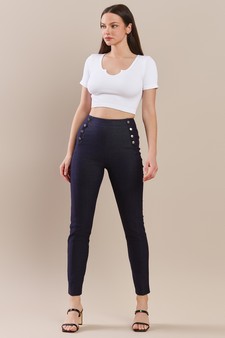 Women's High-Waisted Straight Leg Sailor Pant style 5