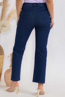 Women's Classic Solid Straight Leg Jeggings style 2