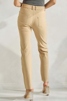 Women's Classic Solid Straight Leg Jeggings style 2