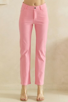 Women's Classic Solid Straight Leg Jeggings style 4