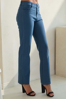 Women's Classic Solid Straight Leg Jeggings style 2