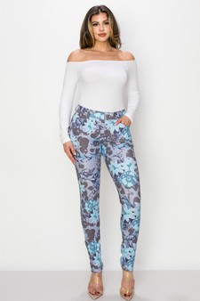 Women’s Blossoming Garden Skinny Jeggings style 4