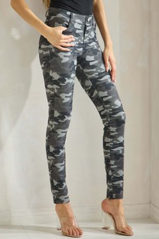 Women's Camouflage 5-Pocket Cotton Blend Jeggings style 3