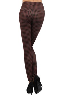 Lady's Alana Mini Plaid Fashion Legging style 3
