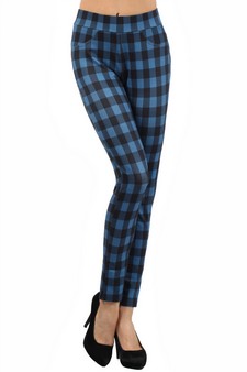 Lady's Golf Plaid Fashion Legging S:2 M:2 L:2 style 2