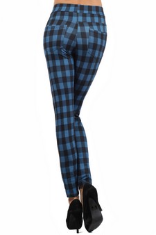 Lady's Golf Plaid Fashion Legging S:2 M:2 L:2 style 3