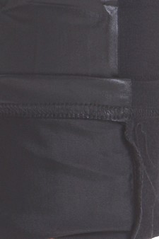 Liquid Leggings with Contrast Fabric (L/XL only) style 5