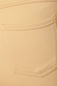 Lady's 4 Pocket Ponte Pants - Plus Size style 6