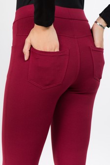 Lady's 4 Pocket Ponte Pants style 6