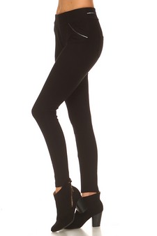 Mid Rise Ponte Skinny Pants style 2