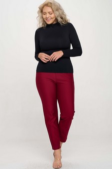 Women's Mid-Rise Ponte Pants style 5