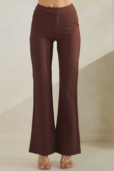Women's Ponte Pants with Inner Side Opening style 4