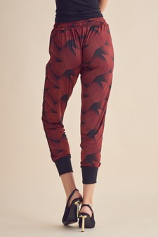 Lady Printed Jogger Pants M:3 L:3 style 4