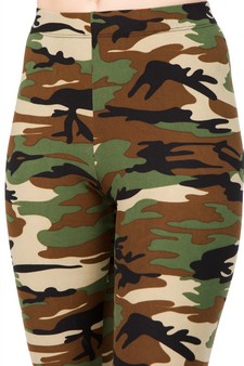 Women's Classic Camo-Print Peach Skin Leggings style 4