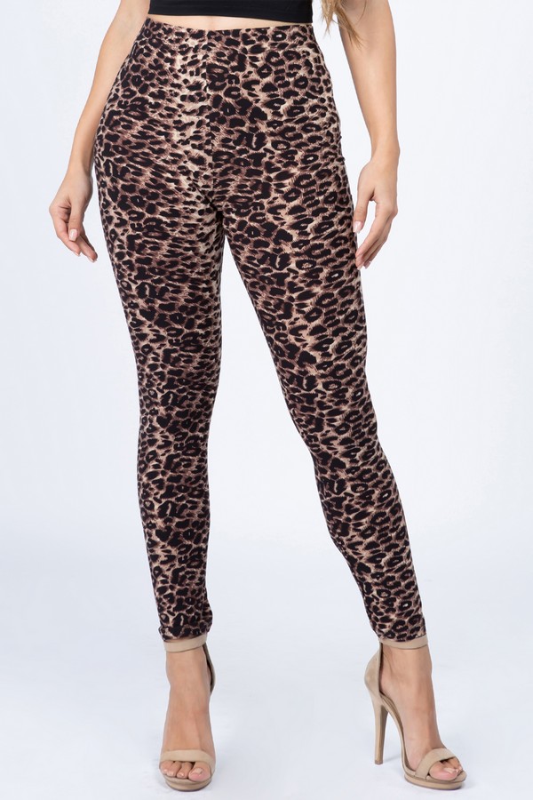 Women's Classic Cheetah Print Leggings - Wholesale - Yelete.com