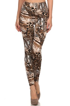 Lady's Velour Printed Leggings style 2