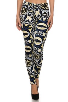 Lady's Velour Printed Leggings style 2