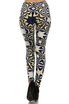 Lady's Velour Printed Leggings style 3