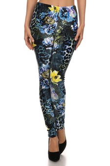 Stretch VELOUR-Printed Leggings style 2