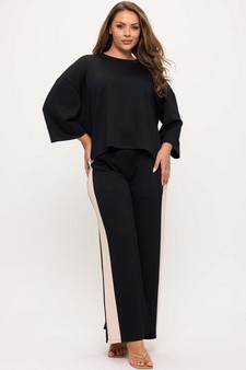 ETA 08/21/25 Women's So Relaxed UltraComfy Two Tone Wide-Leg Pants style 5