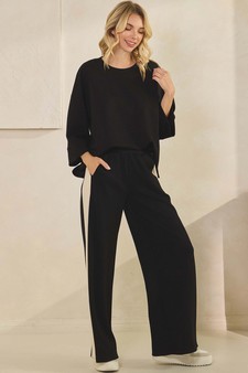 ETA 08/21/25 Women's So Relaxed UltraComfy Two Tone Wide-Leg Pants style 5